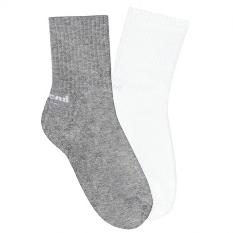 SPORT SHORT SOCKS WITH STRIPES, TERRY SOLE