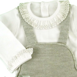 BABY BLOUSE VEST AND ROMPER  - 11