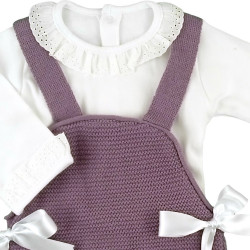 BABY BLOUSE VEST AND ROMPER  - 12