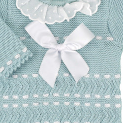 BOYS AND GIRLS KNITTED TOP AND GAITER WITH BONNET DULCE DE FRESA 3